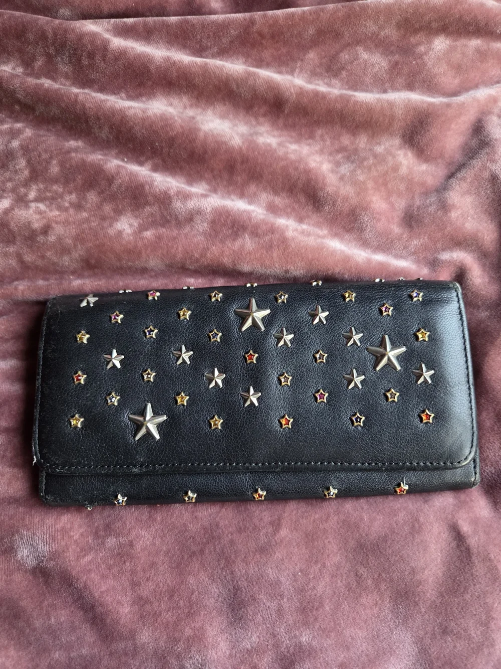 Jimmy Choo Nino Star-Studded Long Wallet